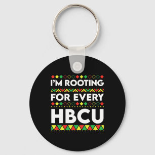 Porte-clés Mois de l'histoire des Noirs Hbcu Je soutiens chaq