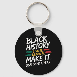 Porte-clés Mois de l'Histoire Noire 2025 Live It Apprenez It