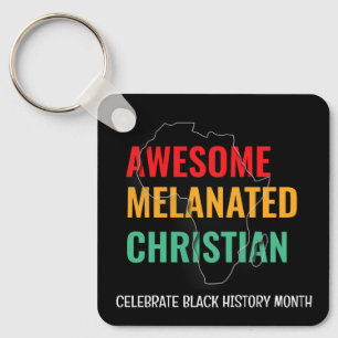 Porte-clés Mois de l'Histoire Noire Awesome Melané chrétien
