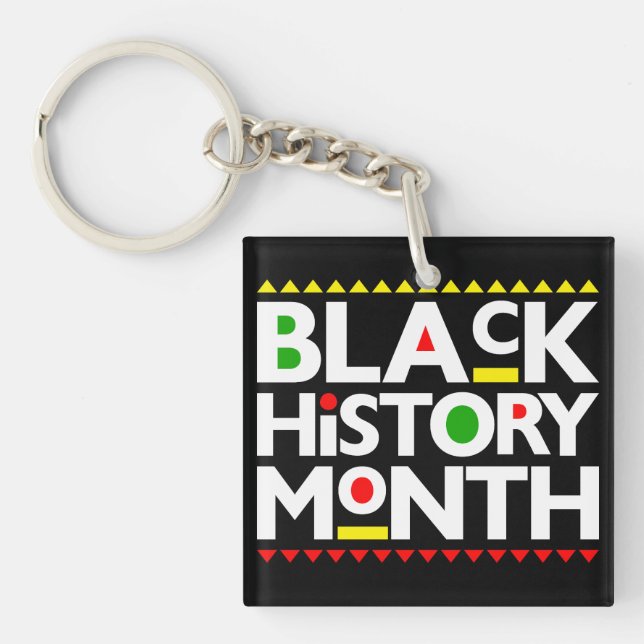 Porte-clés Mois de l'histoire noire Melanin King Reine Sista  (Devant)