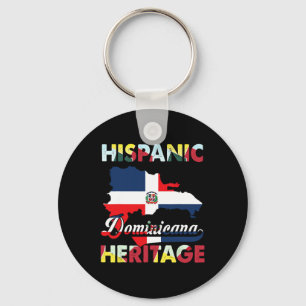 Porte-clés Mois du patrimoine hispanique République Dominicai