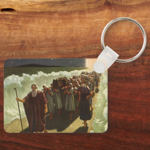 Porte-clés Moïse traversant la mer Rouge, Religion vintage