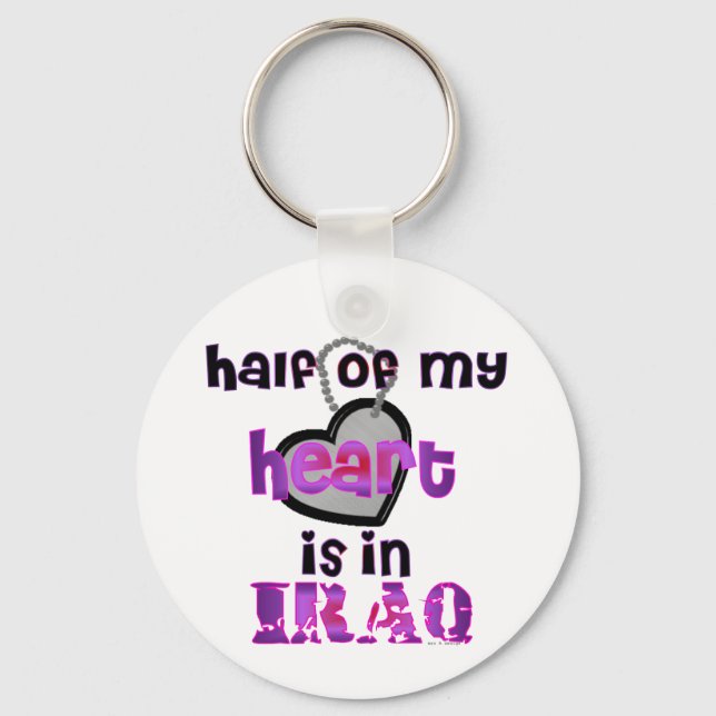 PORTE-CLÉS MOITIÉ DE MON COEUR IRAK (Recto)