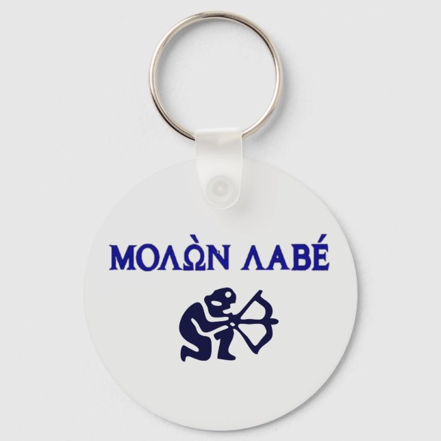 Porte-clés Molon Labe en grec 2e amendement (Recto)