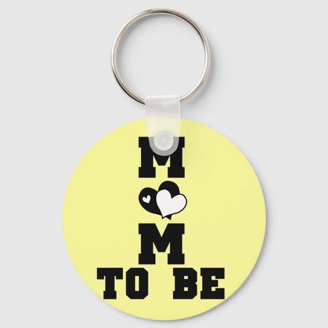 Porte-clés MOM à être - Texte noir (Recto)