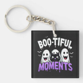 Porte-clés Moments Mignons Fantômes et Chauves-souris Hallowe