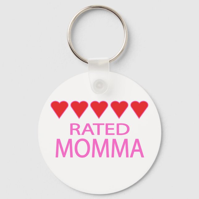 Porte-clés Momma à cinq coeurs (Recto)