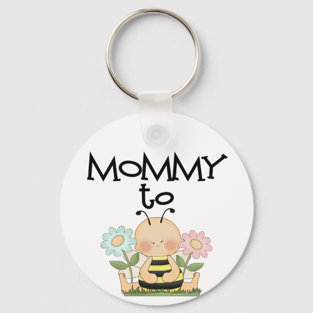 Porte-clés MOMMAIRE À ÊTRE/Abeille (Recto)