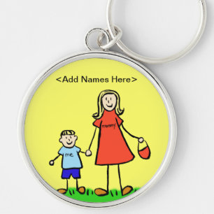 Porte-clés Mommy & Me Porte - clé (noms de Personnalisers blo