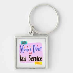 Porte-clés Moms Diner et Taxi Service Drôle Dire