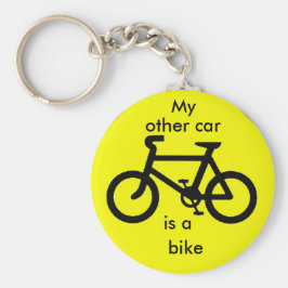 Porte-clés Mon autre voiture est un vélo.