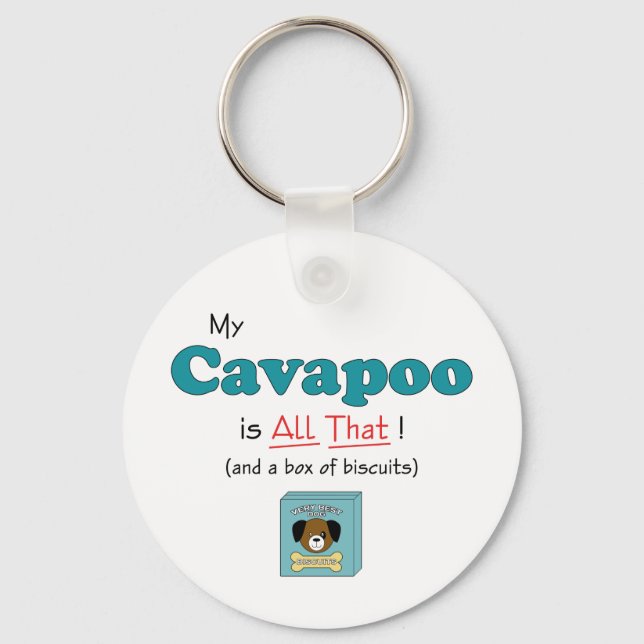 Porte-clés Mon Cavapoo c'est tout ça ! (Recto)