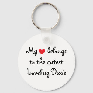 Porte-clés Mon coeur appartient à Doxie