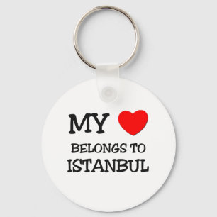 Porte-clés Mon coeur appartient à ISTANBUL