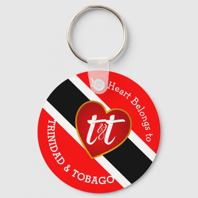 Porte-clés Mon coeur appartient à T&T (Recto)