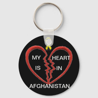 Porte-clés Mon coeur est en Afghanistan