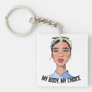 Porte-clés Mon corps Mon choix Droits des femmes T-shirt