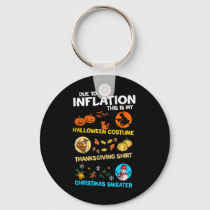 Porte-clés Mon déguisement effrayant pour Halloween, Thanksgi