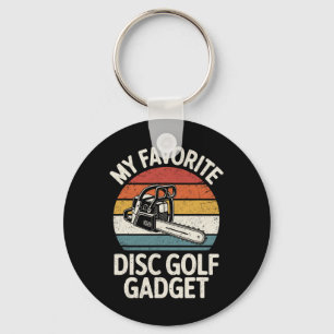 Porte-clés Mon gadget préféré de disc golf - Chaîne de scie à