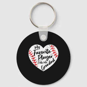 Porte-clés Mon Joueur Favori M'Appelle Grand Baseball