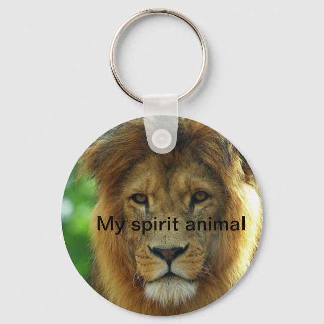 Porte-clés Mon lion animal d'esprit (Recto)