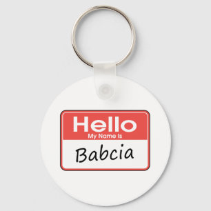 Porte-clés Mon nom est Babcia
