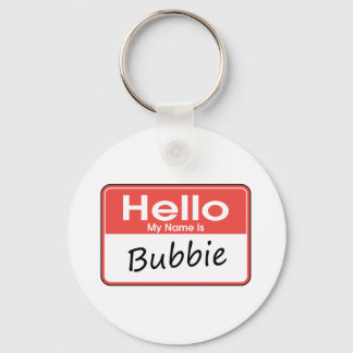 Porte-clés Mon nom est Bubbie