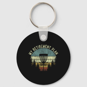 Porte-clés Mon Plan De Retraite Drôle Disc Golf Gag Senior Ho