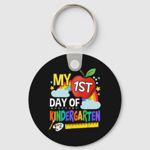 Porte-clés Mon Premier Jour De maternelle Amusant Arc-En-Ciel