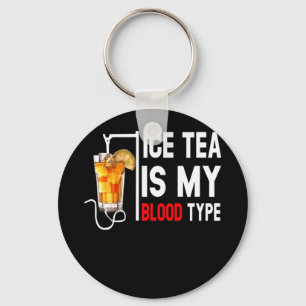 Porte-clés Mon Type De Sang Est Thé De Glace I Infirmière Thé