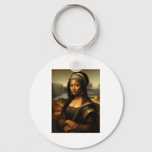 Porte-clés Mona Lisa noire Histoire noire américaine Mon