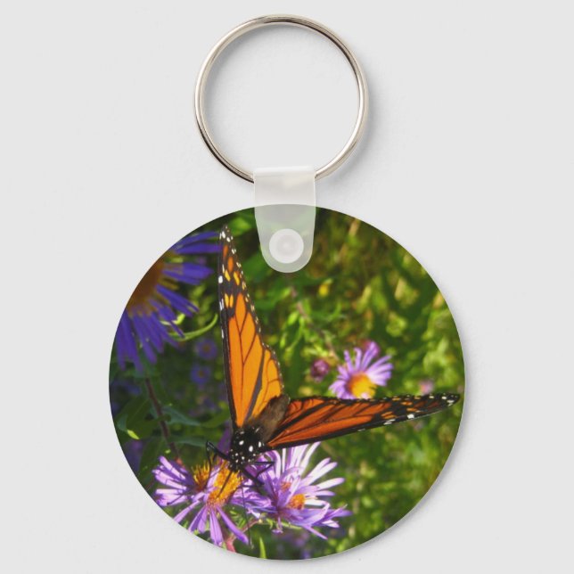 Porte-clés monarque aux fleurs (Recto)