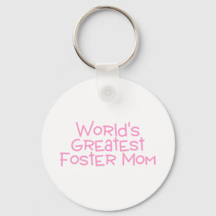 Porte-clés Mondes Meilleur Foster Maman Rose