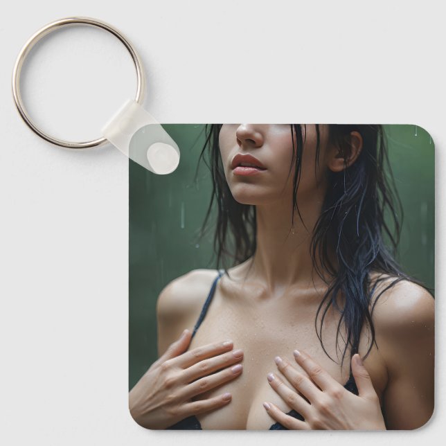 Porte-clés Monica sous la pluie Porte - clé (Recto)