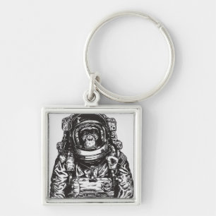 Porte-clés Monkey Astronaut