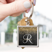 Monogramme à étincelle noire à Parties scintillant