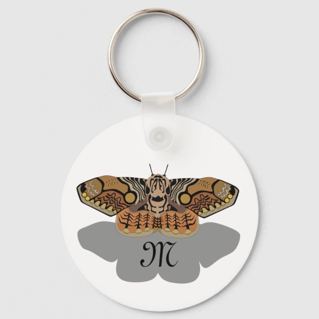 Porte-clés Monogramme Brahmin Moth (Recto)