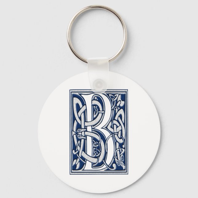 Porte-clés Monogramme Celtique B (Recto)