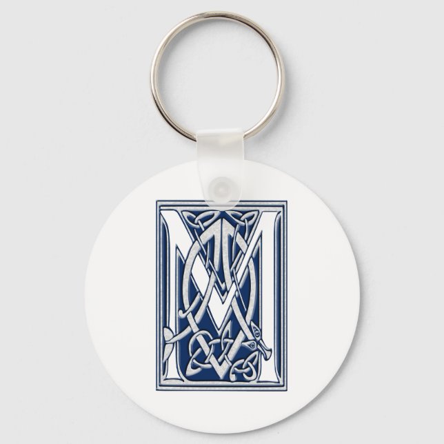 Porte-clés Monogramme Celtique M (Recto)