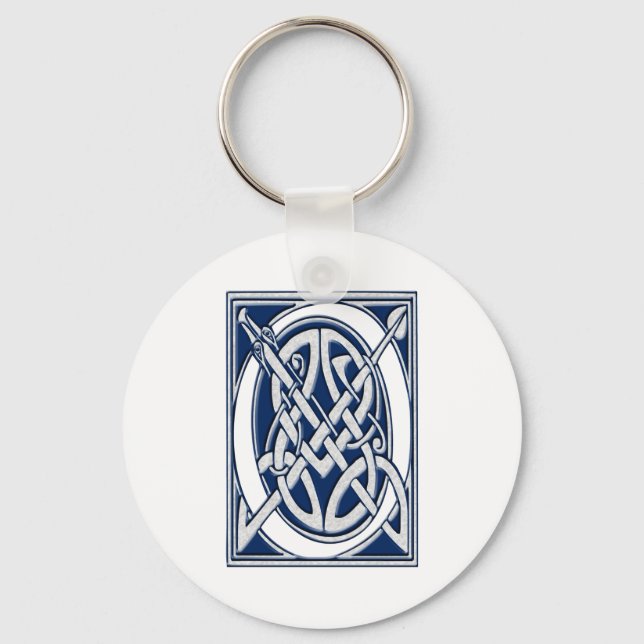Porte-clés Monogramme Celtique O (Recto)