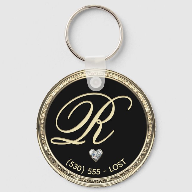 Porte-clés Monogramme / Contact pour Porte - clé (Recto)