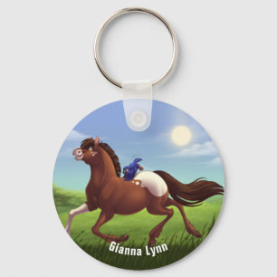 Porte-clés Monogramme de cheval Appaloosa
