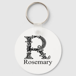 Porte-clés Monogramme de fantaisie : Rosemary