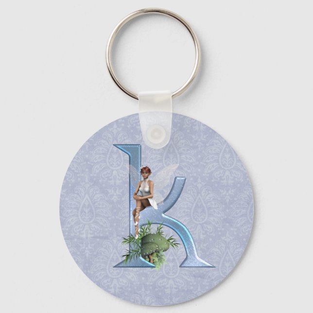 Porte-clés Monogramme de fée K (Recto)
