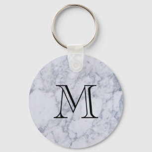 Porte-clés Monogramme de marbre de motif