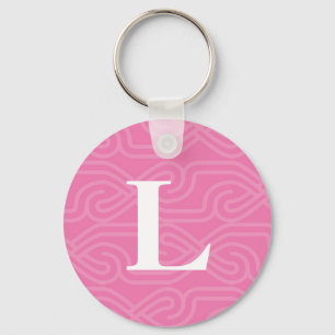 Porte-clés Monogramme de nouage orné - Lettre L