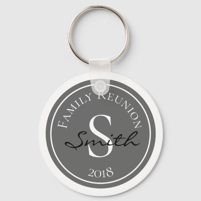 Porte-clés Monogramme de réunion familiale (Recto)