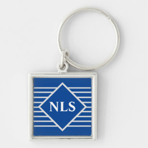 Porte-clés Monogramme d'initiales personnelles 