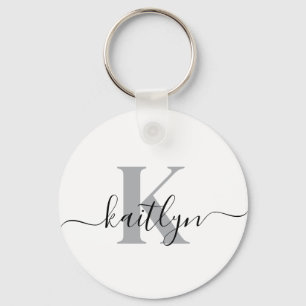 Porte-clés Monogramme Élégant