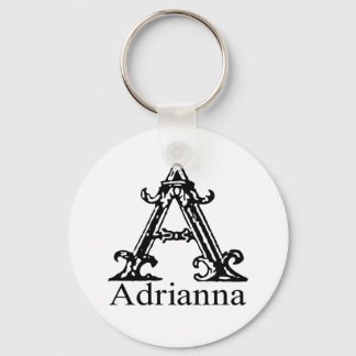 Porte-clés Monogramme fantaisie : Adrianna